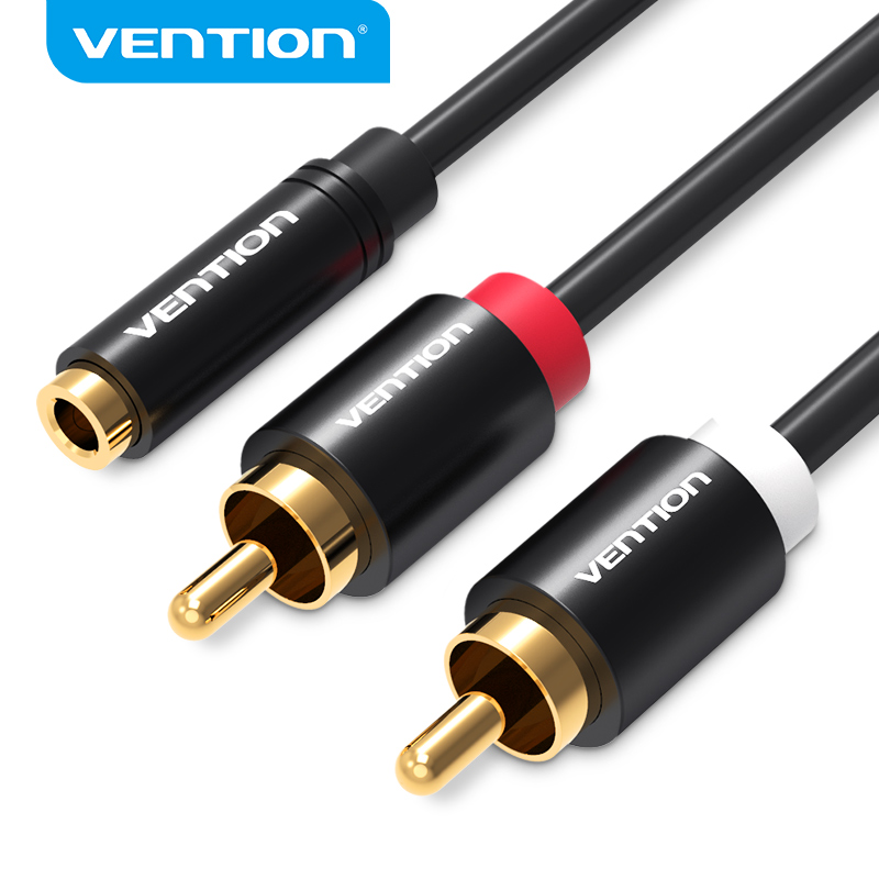 Home Cinema Solution - Vention Jack 3.5mm Female to 2RCA