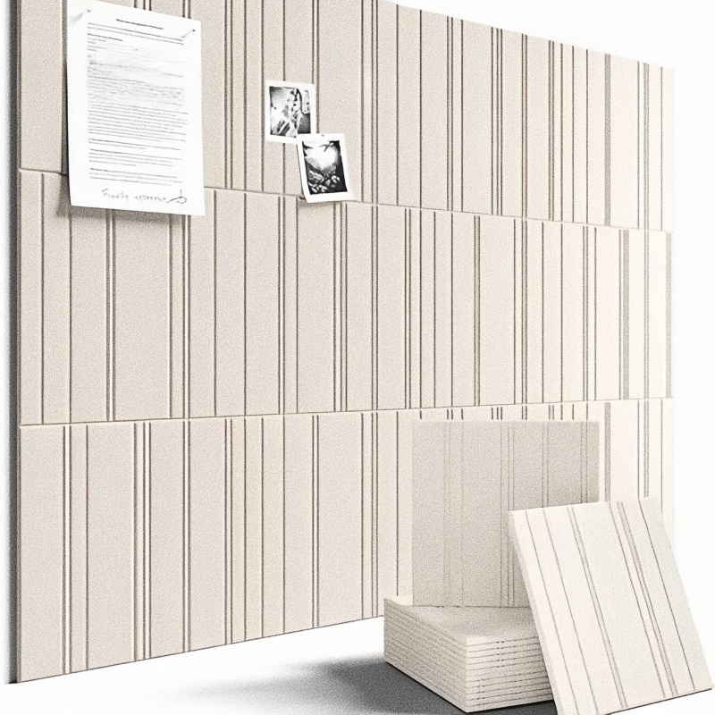 Home Cinema Wallpaper - Vertical Stripes Felt Board Wall Background