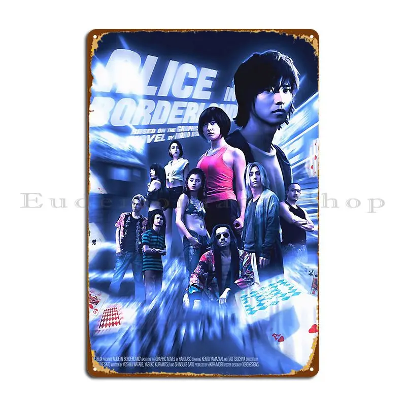 Home Cinema Wall Design - Alice In Borderland Premium Metal Sign