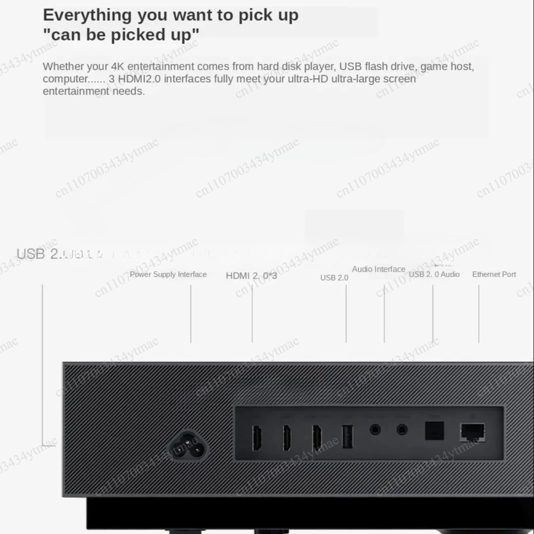 Home Cinema Laser Projector - 2400 ANSI Lumens 4K Laser Projection