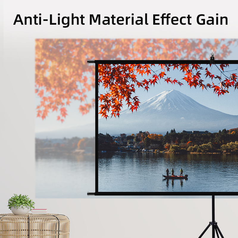 VEIDADZ Projector Screen With  - Projector Screen 100 Inch recension och pris