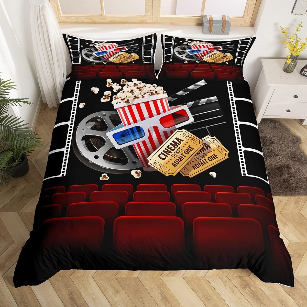 Vintage Cinema Duvet Cover Ful - Home Cinema Tickets recension och pris