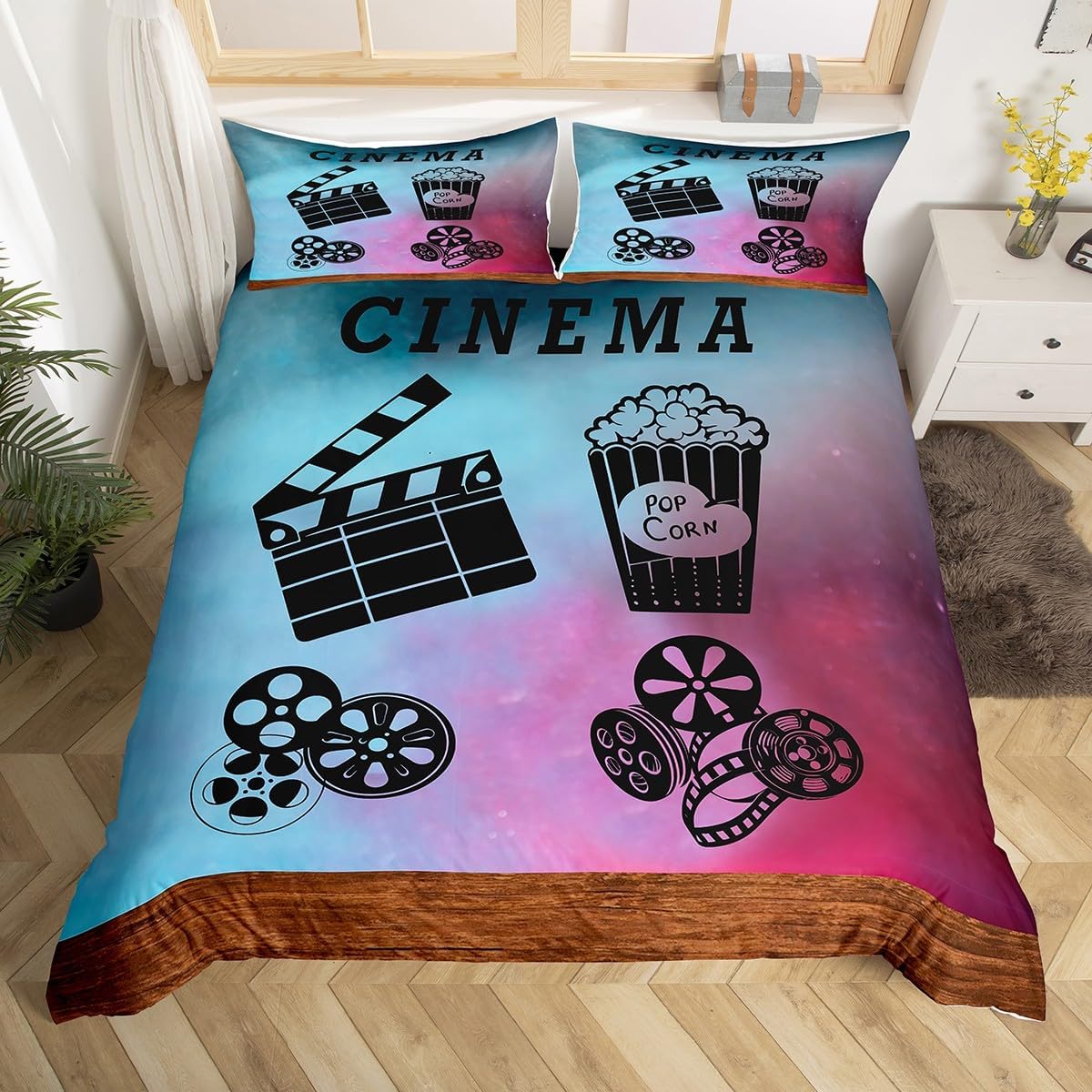 Vintage Cinema Duvet Cover Ful - Home Cinema Tickets recension och pris