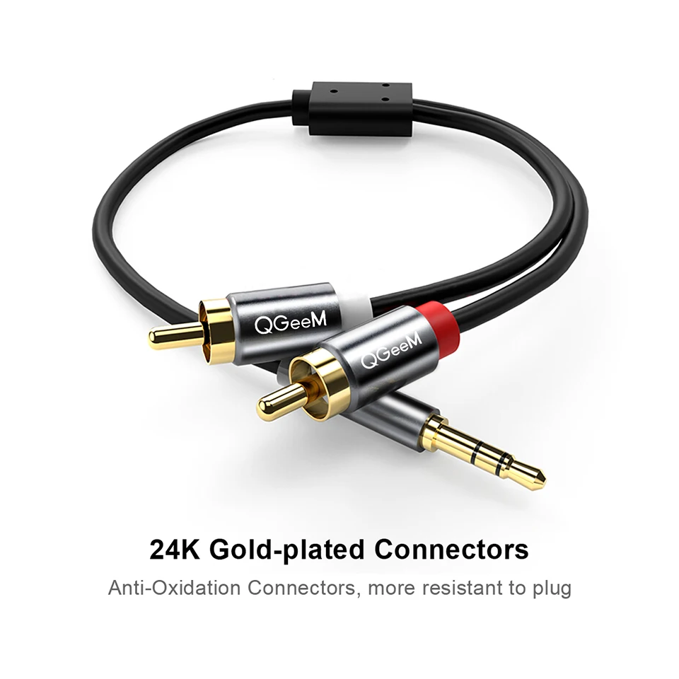 QGeeM RCA Cable 2RCA to 3.5 Au - Home Cinema Marantz recension och pris