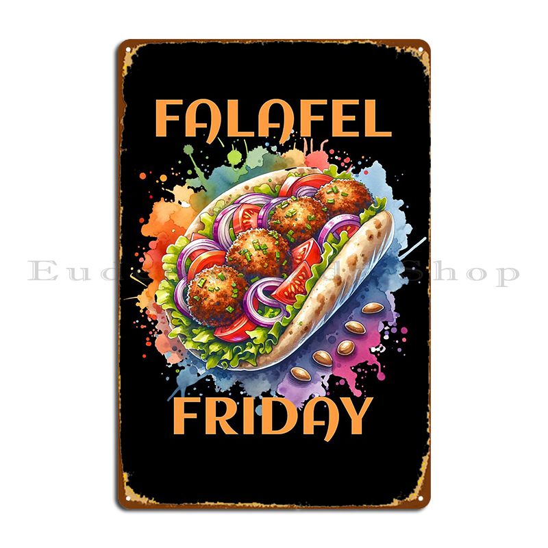 Watercolor Falafel Friday Holi - Home Cinema Wall Design recension och pris