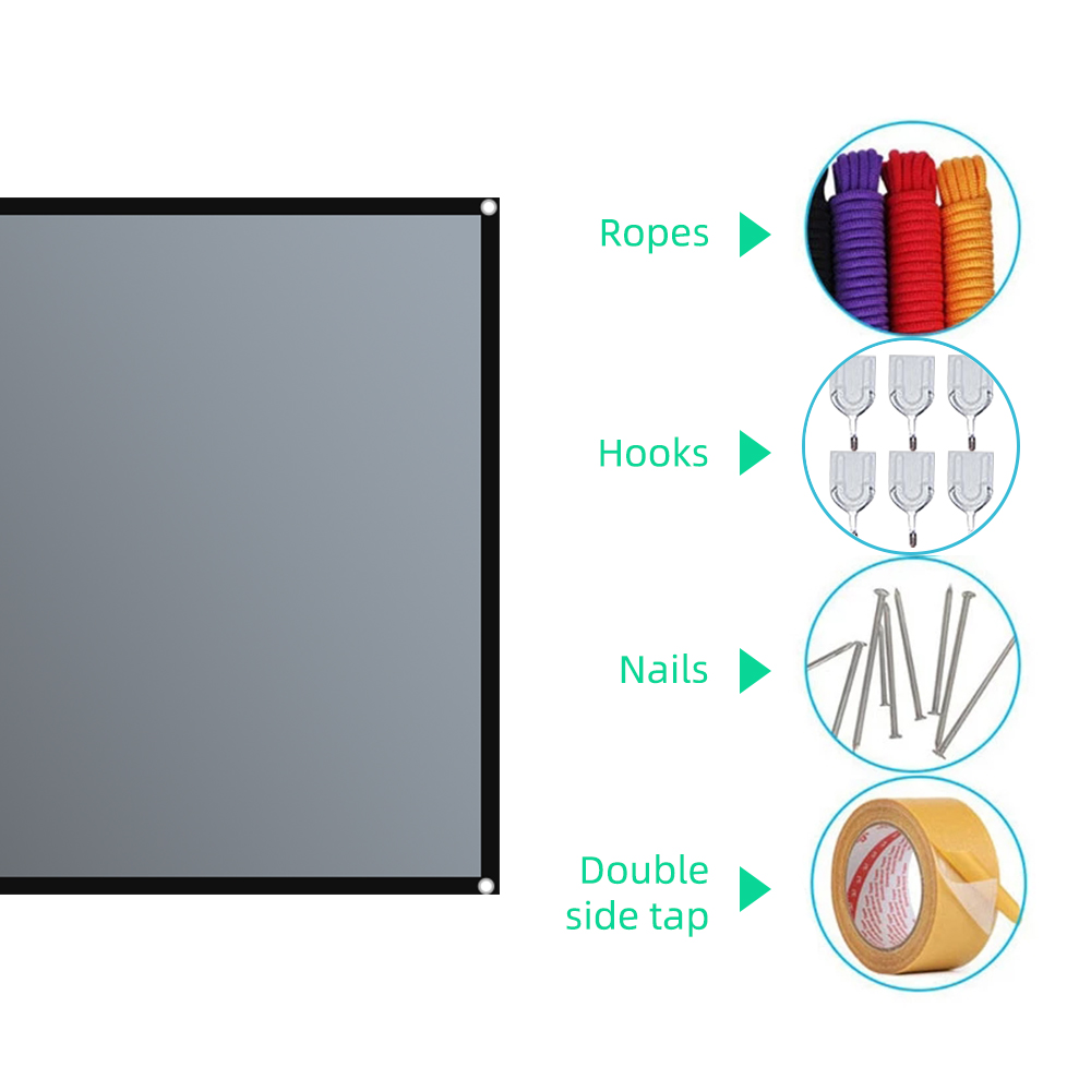 Salange Projector Screen 16:9  - Projector Screen 100 Inch recension och pris