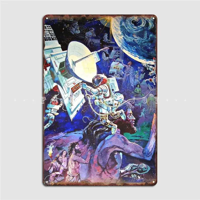 Spaceship Earth Mural Metal Si - Home Cinema Wall Design recension och pris