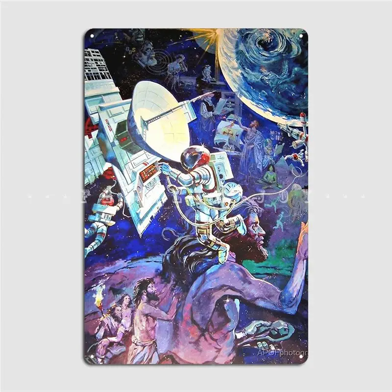 Spaceship Earth Mural Metal Si - Home Cinema Wall Design recension och pris