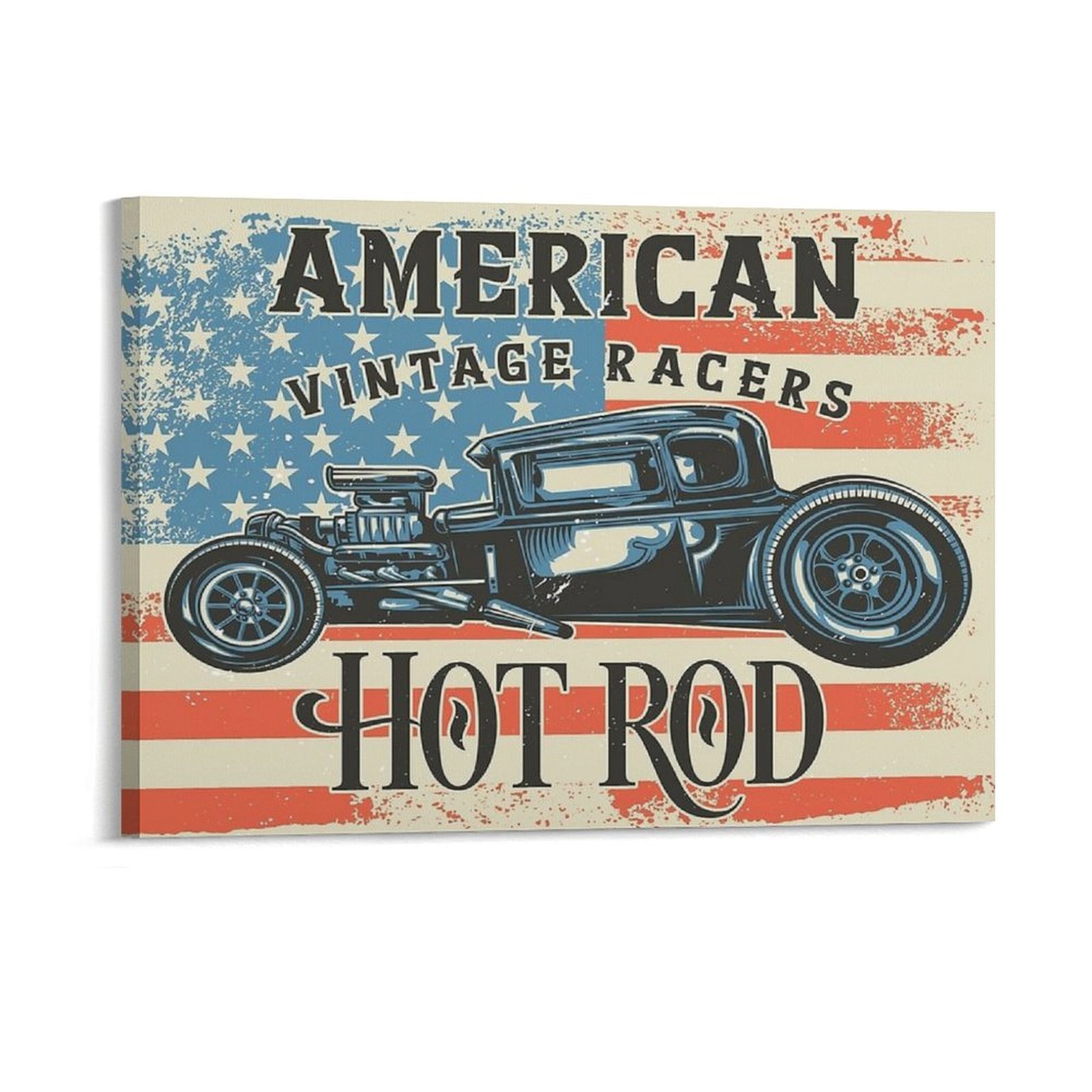 American Hot Rod Canvas Painti - Home Cinema Wall Design recension och pris