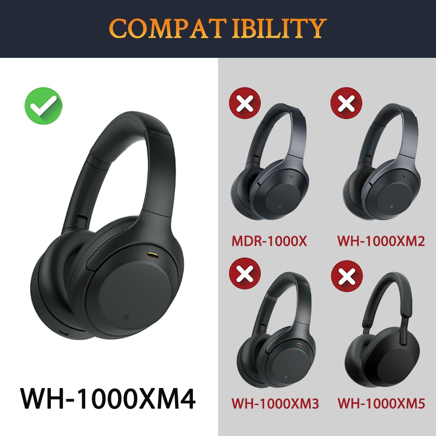 Easy Install WH1000XM4 Headban - Sony Headphone Wh-1000Xm4 recension och pris