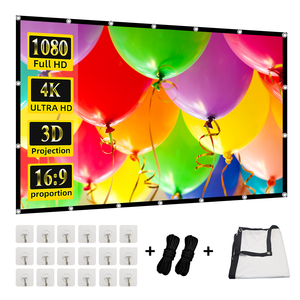MIXITO Projection Curtain 16:  - Projector Screen 100 Inch recension och pris