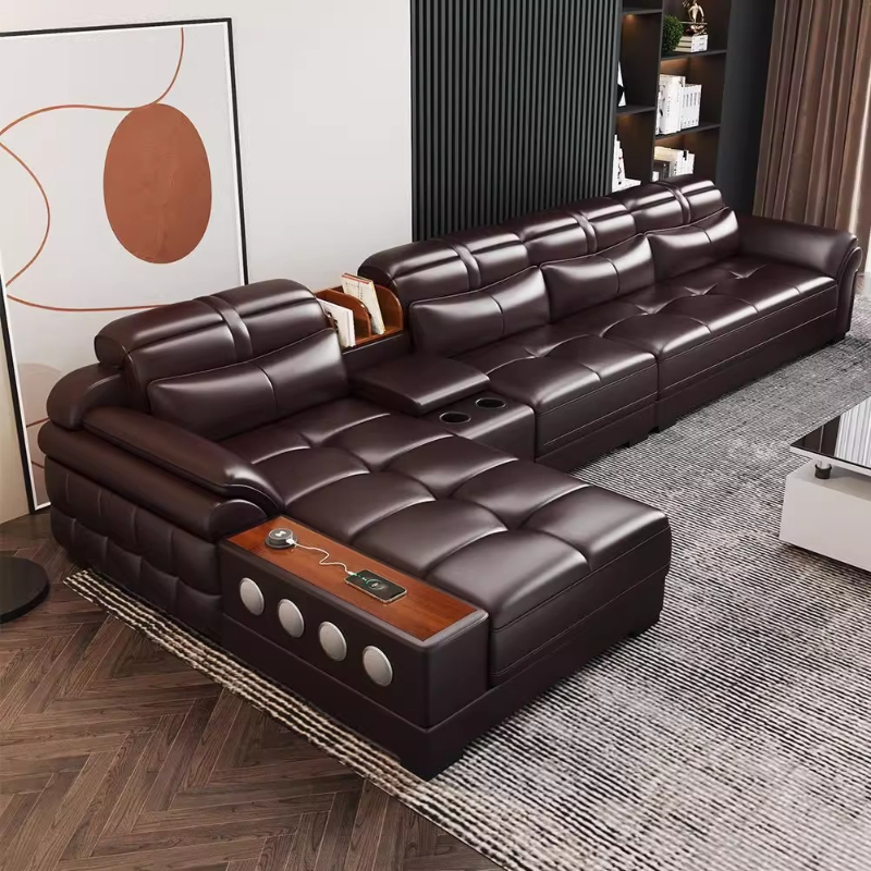 Genuine Leather Small Apartmen - Home Cinema In Small Room recension och pris