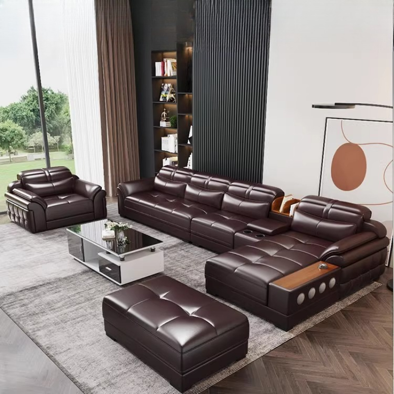 Genuine Leather Small Apartmen - Home Cinema In Small Room recension och pris