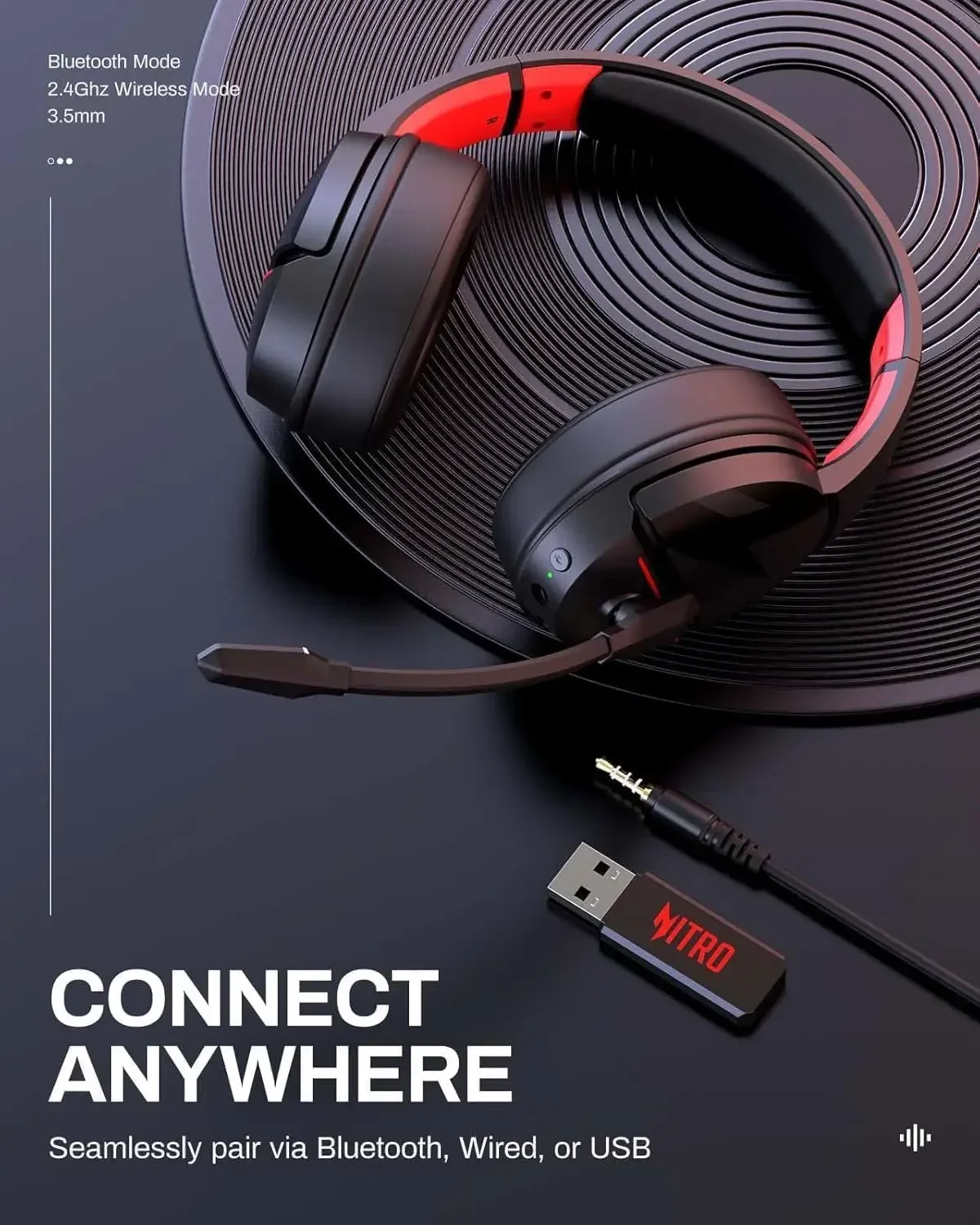 Acer K2 Wireless Headsets Game - Home Cinema Headphones recension och pris