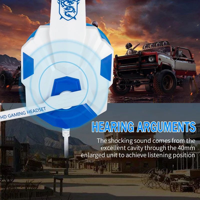 RGB LED Light Gaming Headsets  - Home Cinema Headphones recension och pris