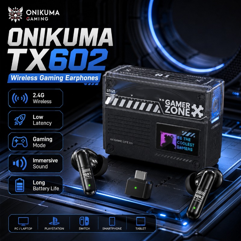 ONIKUMA TX602 Bluetooth Gaming - Home Cinema Headphones recension och pris