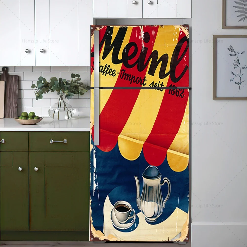 Retro Coffee Background Fridge - Home Cinema Wallpaper recension och pris