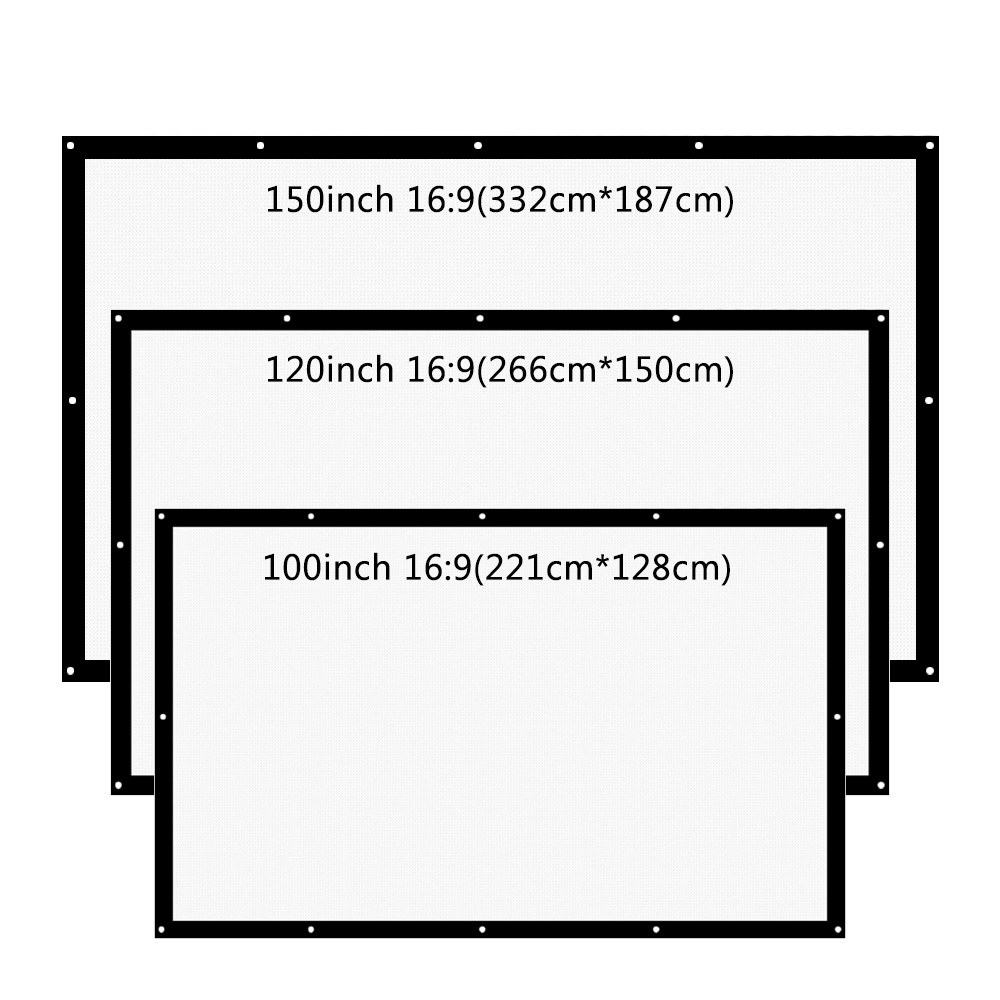 ThundeaL 16:9 100 120 150 Inch - Projector Screen 100 Inch recension och pris