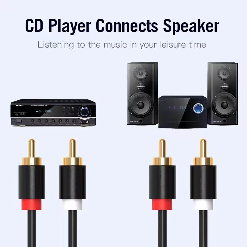 HIFI Stereo RCA Cable 2RCA to  - Home Cinema Solution recension och pris