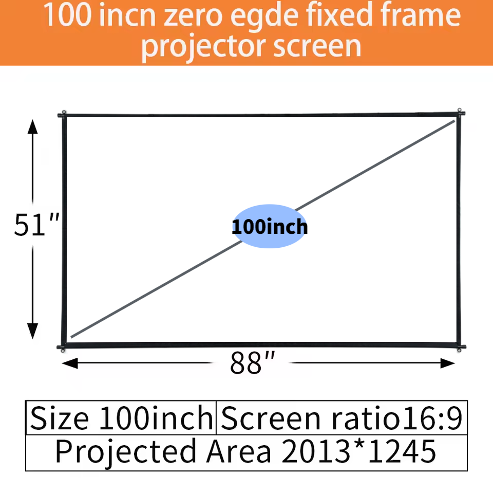 XIAOHUI 100/120 inch ALR Proje - Projector Screen 100 Inch recension och pris