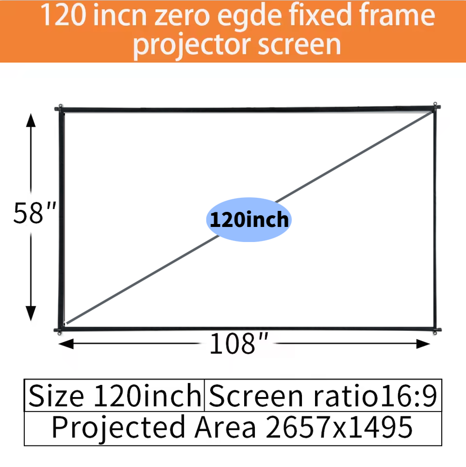 XIAOHUI 100/120 inch ALR Proje - Projector Screen 100 Inch recension och pris