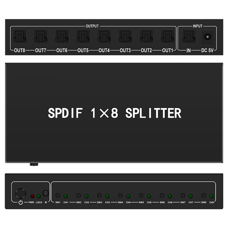 Optical Audio Splitter,1 in 8  - Home Cinema Marantz recension och pris