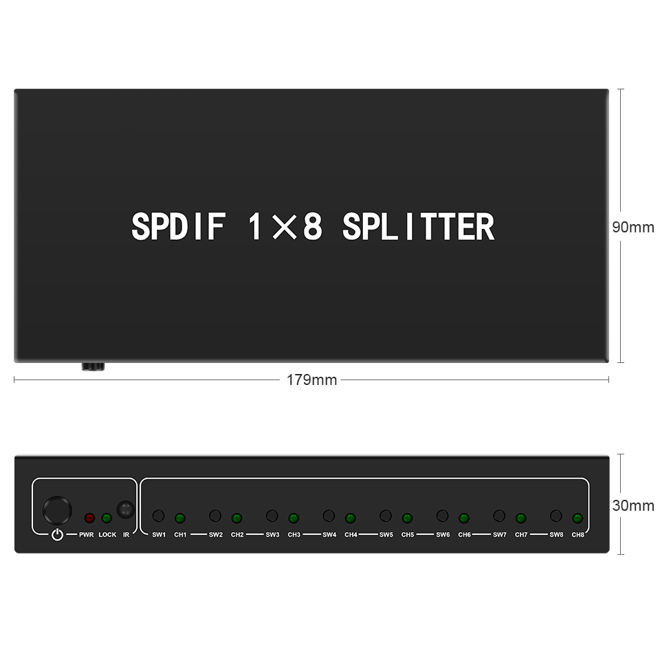 Optical Audio Splitter,1 in 8  - Home Cinema Marantz recension och pris