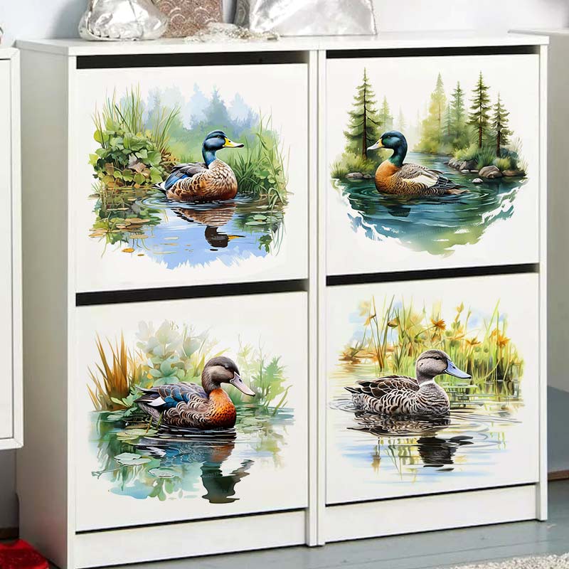Cute Colorful  Swimming Duck W - Home Cinema Wallpaper recension och pris