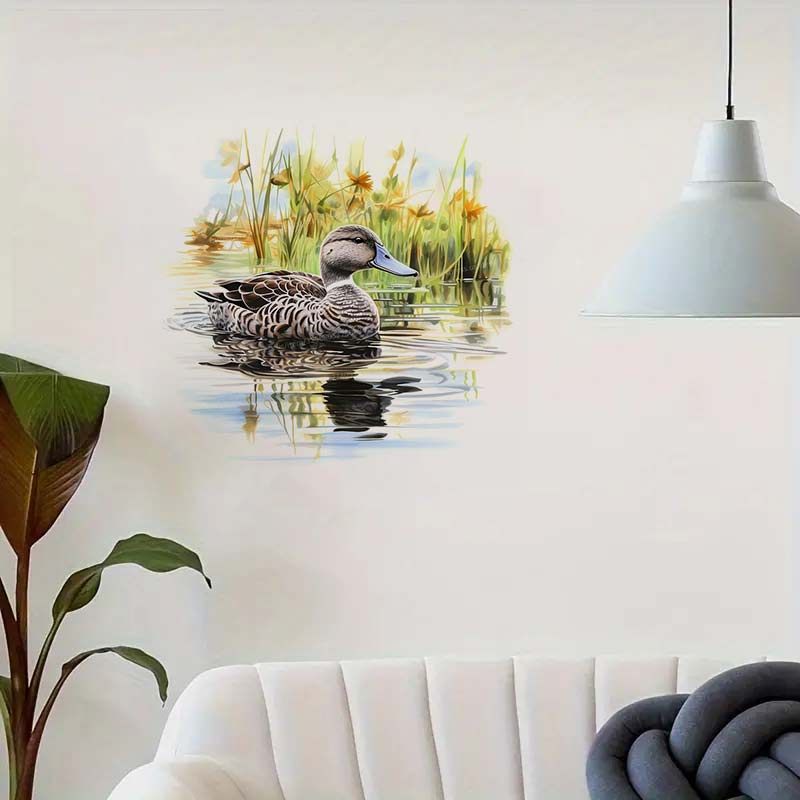 Cute Colorful  Swimming Duck W - Home Cinema Wallpaper recension och pris