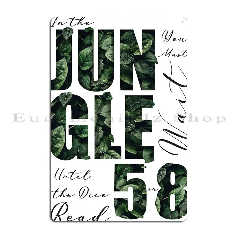 Jungle Of Jumanji Metal Sign W - Home Cinema Wall Design recension och pris