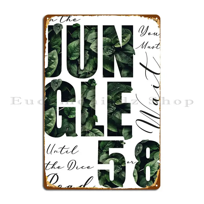 Jungle Of Jumanji Metal Sign W - Home Cinema Wall Design recension och pris