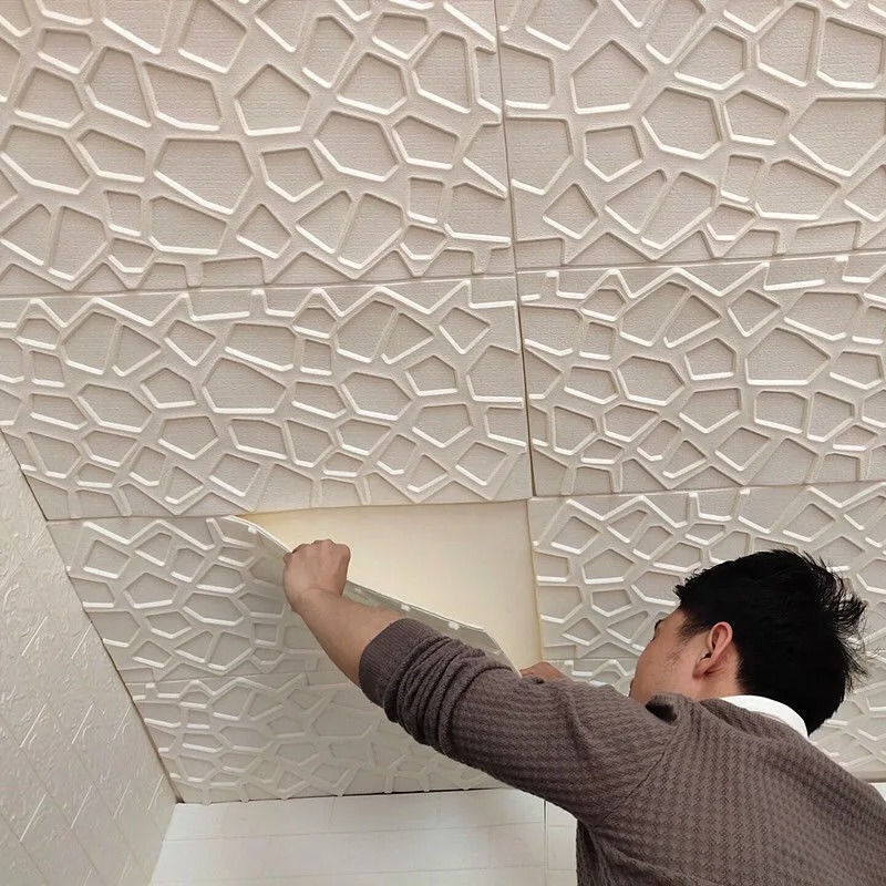 5-20pcs 35*35cm Ceiling 3d Hom - Home Cinema Wallpaper recension och pris