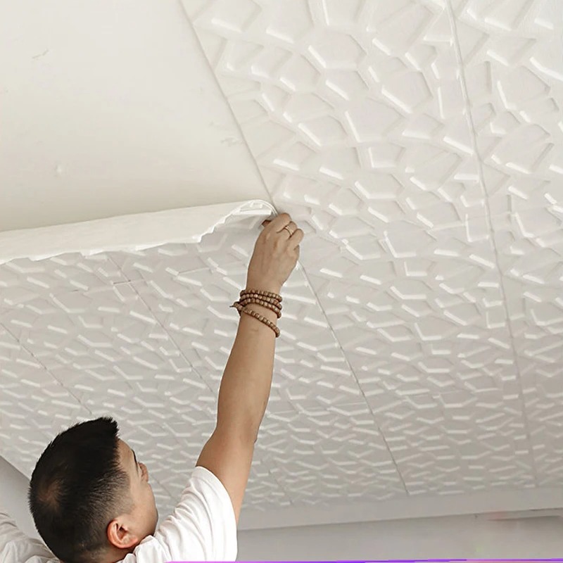 5-20pcs 35*35cm Ceiling 3d Hom - Home Cinema Wallpaper recension och pris