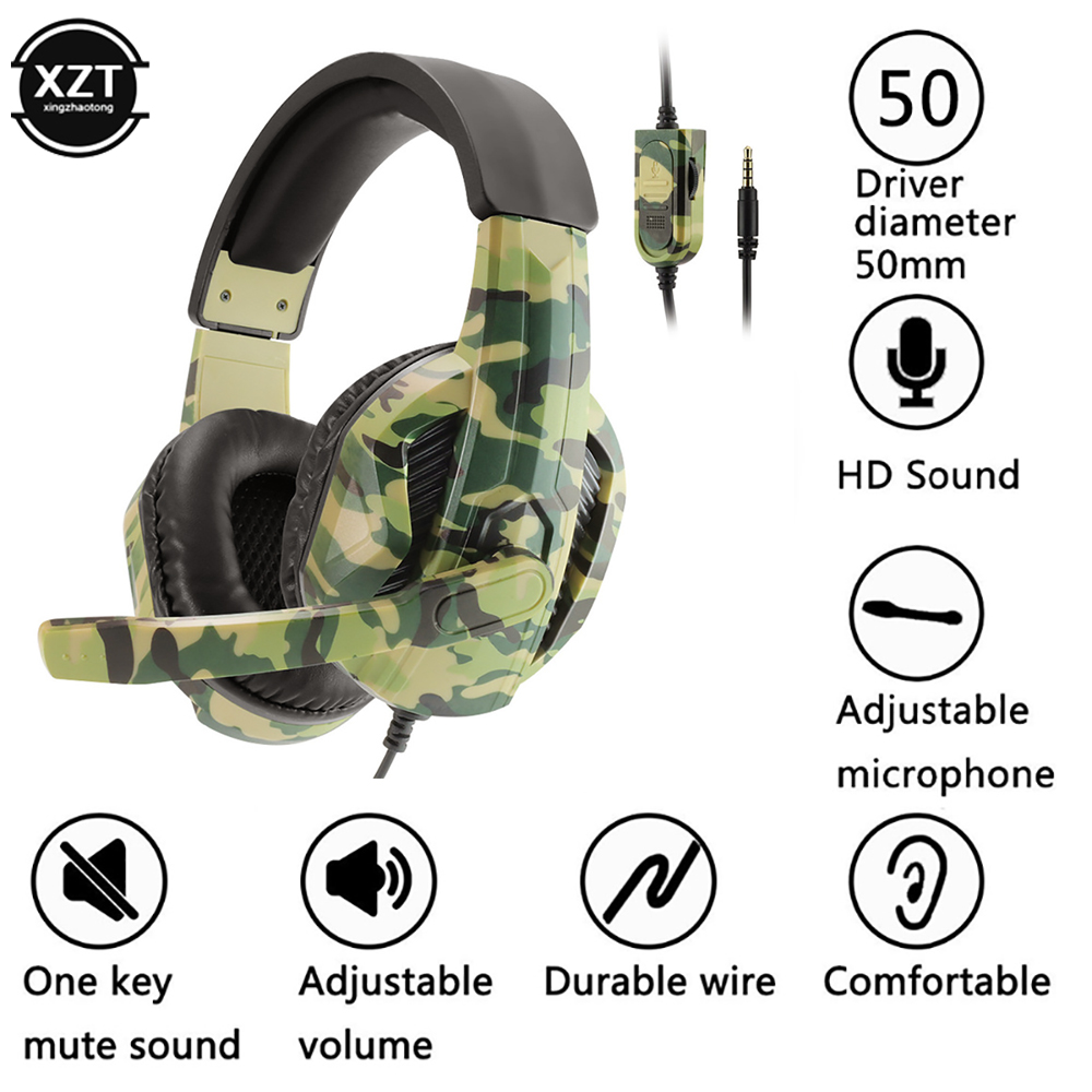 Camouflage Gaming Headset 3.5m - Home Cinema Headphones recension och pris