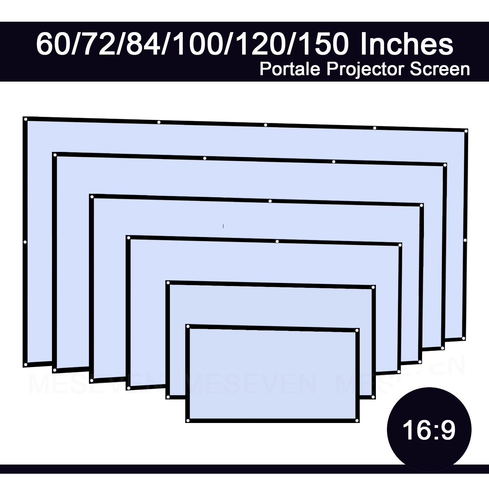 60 72 100 120 150 Inch 16:9 Po - Projector Screen 100 Inch recension och pris