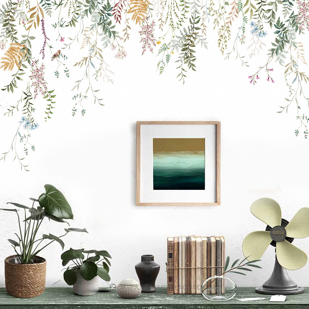 Ink Wall Stickers Green Vine T - Home Cinema Wallpaper recension och pris