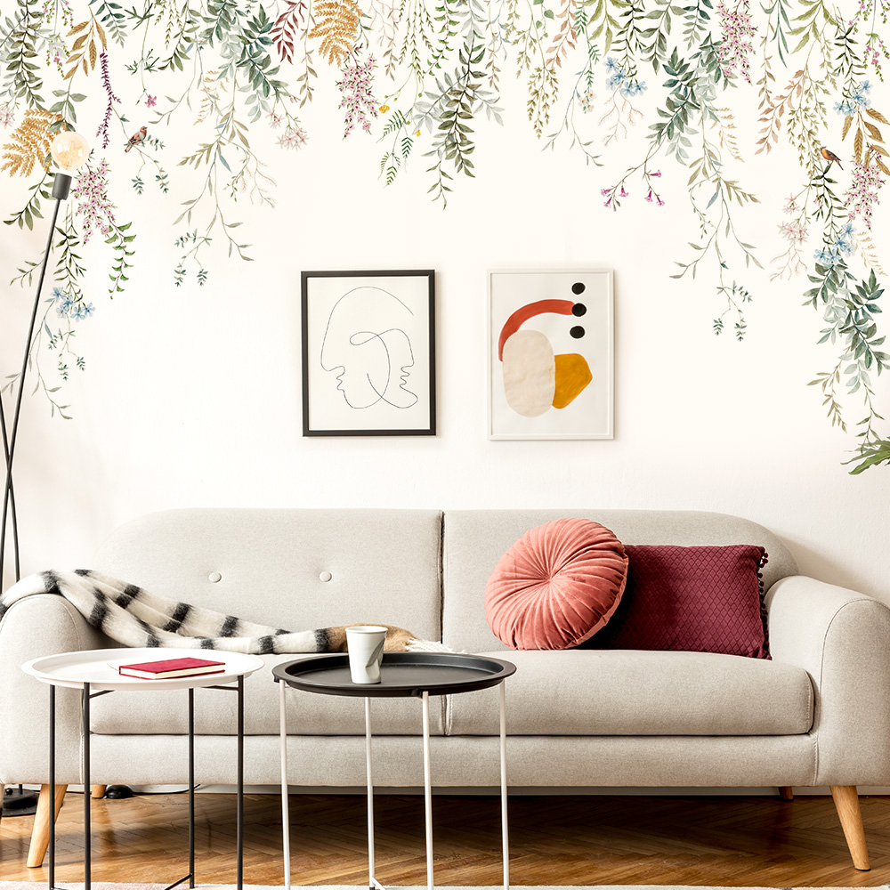 Ink Wall Stickers Green Vine T - Home Cinema Wallpaper recension och pris