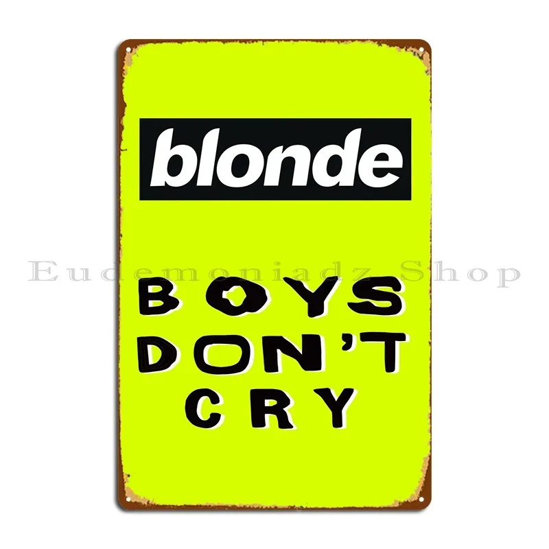 Boys Dont Cry Metal Sign Wall  - Home Cinema Wall Design recension och pris