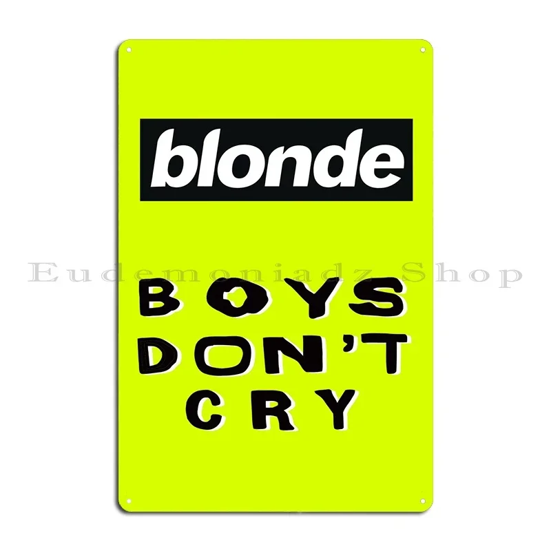 Boys Dont Cry Metal Sign Wall  - Home Cinema Wall Design recension och pris