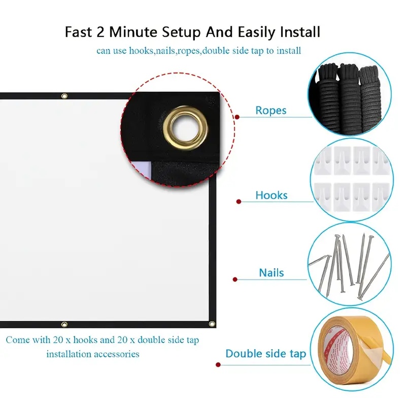 Projector Screen 16:9 Indoor/O - Projector Screen 100 Inch recension och pris